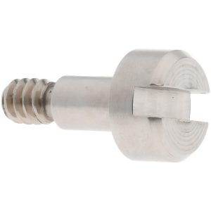 ELECTRO HARDWARE Precision Shoulder Screw: 1/8" Shoulder Dia, 3/16" Shoulder Length, #4-40, 0.156" Thread Length, 18-8 & 303, Stainless Steel, Slotted SCS250-2