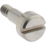 ELECTRO HARDWARE Precision Shoulder Screw: 1/8" Shoulder Dia, 1/4" Shoulder Length, #4-40, 0.156" Thread Length, 18-8 & 303, Stainless Steel, Slotted SCS250-3