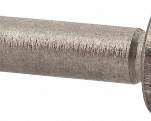 ELECTRO HARDWARE Precision Shoulder Screw: 1/8" Shoulder Dia, 3/8" Shoulder Length, #4-40, 0.156" Thread Length, 18-8 & 303, Stainless Steel, Slotted SCS250-5