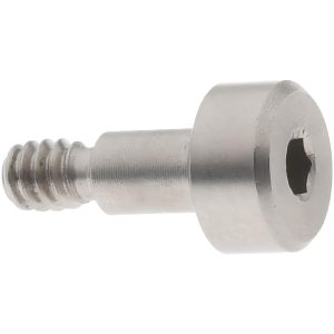 ELECTRO HARDWARE Precision Shoulder Screw: 1/8" Shoulder Dia, 3/16" Shoulder Length, #4-40, 0.156" Thread Length, 18-8 & 303, Stainless Steel, Hex Socket SCB250-2