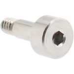 ELECTRO HARDWARE Precision Shoulder Screw: 1/8" Shoulder Dia, 1/4" Shoulder Length, #4-40, 0.156" Thread Length, 18-8 & 303, Stainless Steel, Hex Socket SCB250-3