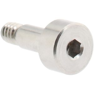 ELECTRO HARDWARE Precision Shoulder Screw: 1/8" Shoulder Dia, 1/4" Shoulder Length, #4-40, 0.156" Thread Length, 18-8 & 303, Stainless Steel, Hex Socket SCB250-3