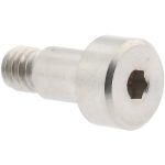 ELECTRO HARDWARE Precision Shoulder Screw: 3/16" Shoulder Dia, 1/4" Shoulder Length, #8-32, 0.188" Thread Length, 18-8 & 303, Stainless Steel, Hex Socket SCB312-14