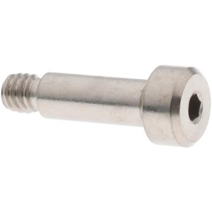 ELECTRO HARDWARE Precision Shoulder Screw: 3/16" Shoulder Dia, 1/2" Shoulder Length, #8-32, 0.188" Thread Length, 18-8 & 303, Stainless Steel, Hex Socket SCB312-17