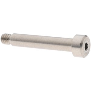 ELECTRO HARDWARE Precision Shoulder Screw: 3/16" Shoulder Dia, 1" Shoulder Length, #8-32, 0.188" Thread Length, 18-8 & 303, Stainless Steel, Hex Socket SCB312-20