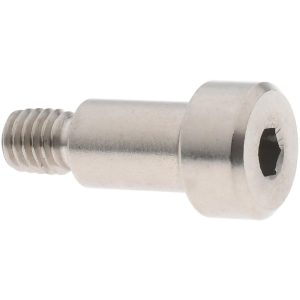 ELECTRO HARDWARE Precision Shoulder Screw: 1/4" Shoulder Dia, 3/8" Shoulder Length, #10-32, 1/4" Thread Length, 18-8 & 303, Stainless Steel, Hex Socket SCB375-16 MOD