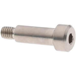 ELECTRO HARDWARE Precision Shoulder Screw: 1/4" Shoulder Dia, 5/8" Shoulder Length, #10-32, 1/4" Thread Length, 18-8 & 303, Stainless Steel, Hex Socket SCB375-18 MOD