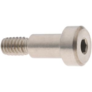 ELECTRO HARDWARE Precision Shoulder Screw: 5/16" Shoulder Dia, 1/2" Shoulder Length, 1/4-20, 0.438" Thread Length, 18-8 & 303, Stainless Steel, Hex Socket SCB500-4