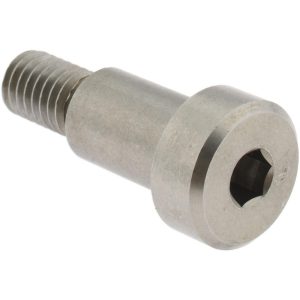 ELECTRO HARDWARE Precision Shoulder Screw: 1/2" Shoulder Dia, 3/4" Shoulder Length, 3/8-16, 5/8" Thread Length, 18-8 & 303, Stainless Steel, Hex Socket SCB750-5