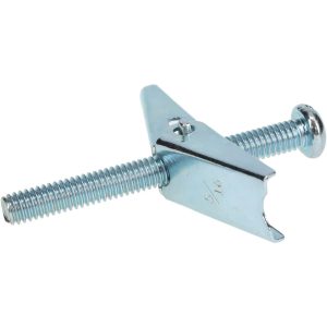 VALUE COLLECTION 5/16" Diam x 3" OAL, 5/16" Screw, Steel Toggle Bolt Drywall & Hollow Wall Anchor NFC5331