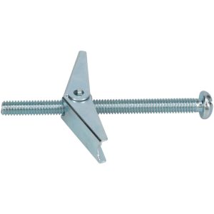 VALUE COLLECTION 5/16" Diam x 4" OAL, 5/16" Screw, Steel Toggle Bolt Drywall & Hollow Wall Anchor NFC5341