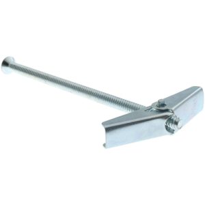 VALUE COLLECTION 3/16" Diam x 4" OAL, 3/16" Screw, Steel Toggle Bolt Drywall & Hollow Wall Anchor NFC5142