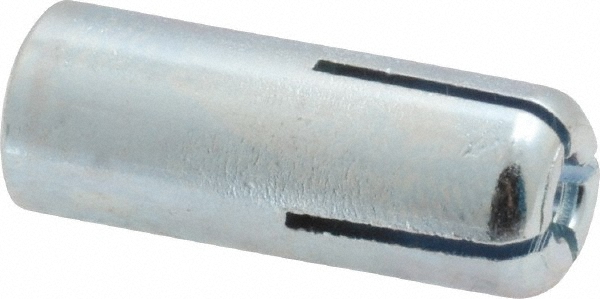 VALUE COLLECTION Drop-In Concrete Anchor: 1/4" Dia, 1" OAL, 1" Min Embedment R50000102