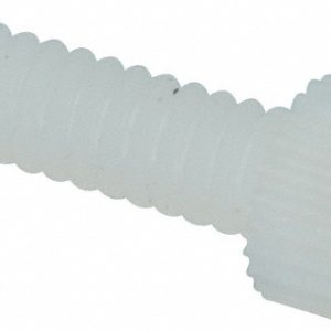 ELECTRO HARDWARE Hex Socket Cap Screw: #4-40, 3/8" Length Under Head, 6/6 Nylon, Plain Finish SHCS-375-440-N