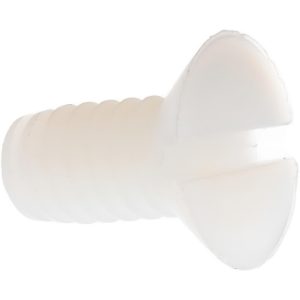 ELECTRO HARDWARE Machine Screw: 1/4-20 x 1/2" OAL, Flat Head, Slotted FHMS-500-1420-N