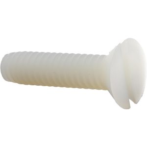 ELECTRO HARDWARE Machine Screw: 1/4-20 x 1" OAL, Flat Head, Slotted FHMS-1-1420-N