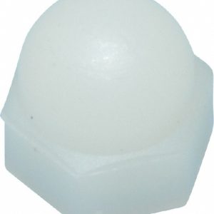 ELECTRO HARDWARE #4-40 UNC, 1/4" Width Across Flats, Uncoated Nylon Acorn Nut AHN-250-440-N