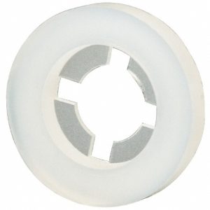 ELECTRO HARDWARE #8 Screw, 0.152" ID, Nylon Internal Tooth Lock Washer RLW-062-8-N