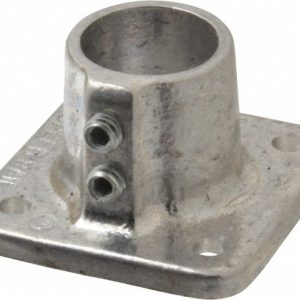 HOLLAENDER 1" Pipe, Base Flange, Aluminum Alloy Flange Pipe Rail Fitting 45-6