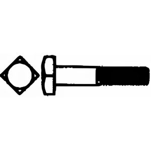 VALUE COLLECTION 1-8" UNC, 6" Length Under Head Square Head Bolt R52000935