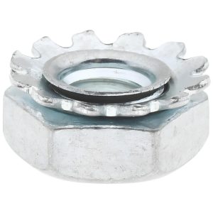 VALUE COLLECTION #8-32, Zinc Plated, Steel K-Lock Hex Nut with External Tooth Lock Washer KEPI0-80-100BX-dup