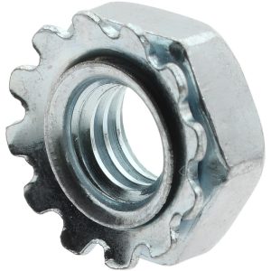 VALUE COLLECTION #10-32, Zinc Plated, Steel K-Lock Hex Nut with External Tooth Lock Washer 31233