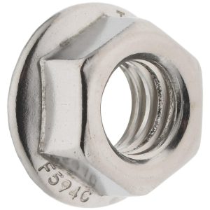 VALUE COLLECTION 3/8-16, 3/4" Flange Diam, Serrated Flange Nut R63482842
