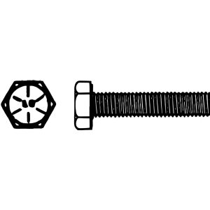BIG BOLT CORPORATION Hex Head Cap Screw: 3/4-16 x 6", Grade 8 Steel, Zinc Yellow Dichromate Finish 34166FT8ZYDOM