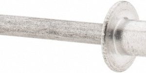 RIVETKING Open End Blind Rivet: Size 64, Dome Head, Aluminum Body, Aluminum Mandrel ABA64/P250