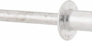 RIVETKING Open End Blind Rivet: Size 66, Dome Head, Aluminum Body, Aluminum Mandrel ABA66/P250