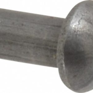 RIVETKING 1/8" Body Dia, Round Steel Solid Rivet 12N25RRDSP