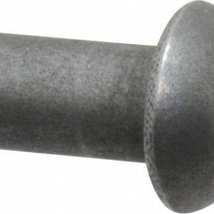 RIVETKING 1/4" Body Dia, Round Uncoated Steel Solid Rivet 25N50RRDSP