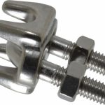 RONSTAN Wire Rope Grip: 5/16" Rope Dia, 316 Stainless Steel RF1685-8
