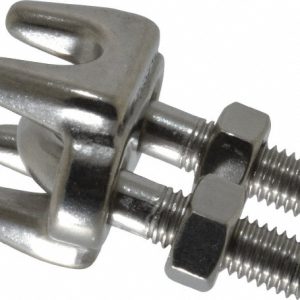 RONSTAN Wire Rope Grip: 5/16" Rope Dia, 316 Stainless Steel RF1685-8