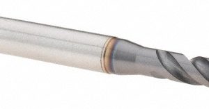 EMUGE Spiral Flute Tap: 1/4-20, UNC, 3 Flute, Bottoming, 2B Class of Fit, Cobalt, TICN Finish BU519400.5009