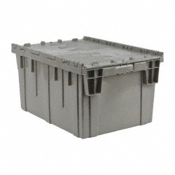 QUANTUM STORAGE Polypropylene Attached-Lid Storage Tote: QDC2820-15