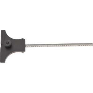 SPI 0 to 6 Inch Rule Measurement Range, 30 to 60&deg; Angle Measurement Range, Hardened Steel (Head); Stainless Steel (Rule) Depth and Angle Gage 12-187-0