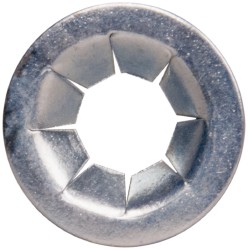 AU-VE-CO PRODUCTS 7/16" OD, Spring Steel Push Nut 8865
