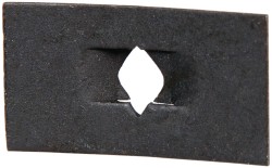 AU-VE-CO PRODUCTS #8 to 32 Screw Size, 1/2" Long x 7/8" Wide, Rectangular Speed Nut 1899