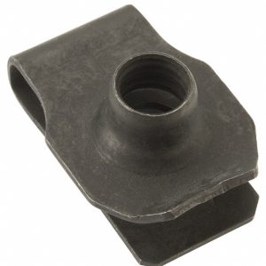 AU-VE-CO PRODUCTS 3/8-16 Screw, 0.05 to 0.2" Thick, Spring Steel Extruded Tapped Hole U Nut 10054