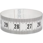 OREGON RULE COMPANY 3 Ft. Long x 1-1/4 Inch Wide, 1/16 Inch Graduation, Clear, Mylar Adhesive Tape Measure ER-C036R-TC