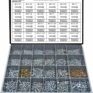 VALUE COLLECTION 2,000 Piece, #4x1/4 to #10 x 1-1/4, Steel Sheet Metal Screw Assortment 67756403