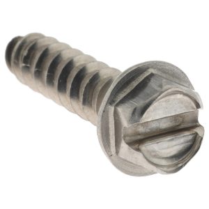 VALUE COLLECTION Sheet Metal Screw: #12, Hex Washer Head, Slotted R63308060