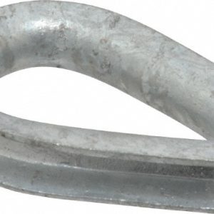 CAMPBELL Wire Rope Thimble Clip: 1/4" Rope Dia, Steel 6260201