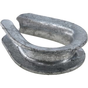 CAMPBELL Wire Rope Thimble Clip: 1/2" Rope Dia, Steel 6260205