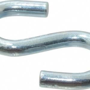 CAMPBELL Trade Size #80, Carbon Steel Zinc Plated S-Hook 6108024