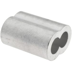 VALUE COLLECTION Wire Rope Compression Sleeve: 5/16" Rope Dia, Aluminum 77600557