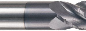 ACCUPRO Roughing & Finishing End Mill: 5/8" Dia, 4 Flutes, Square End, Chipbreaker, Solid Carbide 73902041