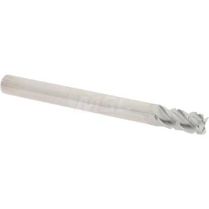 ACCUPRO Roughing & Finishing End Mill: 3/16" Dia, 4 Flutes, Square End, Chipbreaker, Solid Carbide 67940197