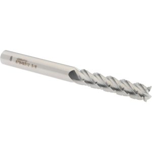 ACCUPRO Roughing & Finishing End Mill: 3/8" Dia, 4 Flutes, Square End, Chipbreaker, Solid Carbide 67940312
